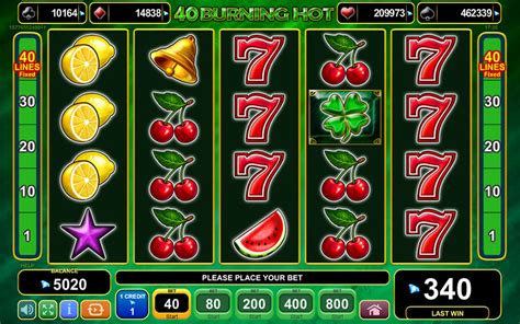 burning hot 40 slot